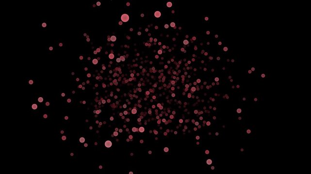 Electronic data system animation with moving digital nodes and abstract network visualization, seamless technology interface, cinematic professional 4K footage