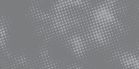 Abstract gray halftone dots seamless background with organic camouflage texture. Modern monochrome vector design for branding, packaging, textile, wallpaper, and digital projects. © Devania
