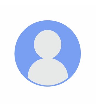 Default User Profile Icon Vector on White Background