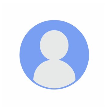 Default User Profile Icon Vector on White Background