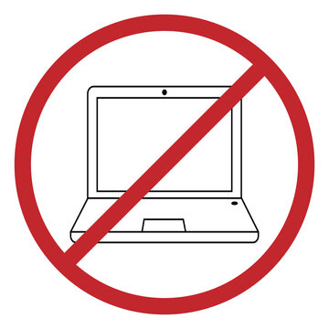 laptop icon not allow symbol