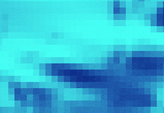 Cyan pixel motion background with blue gradient waves, soft blur, and vibrant digital abstract texture.