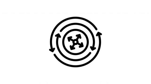 deployment minimalist stroke animation