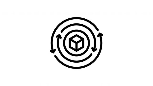 process minimalist stroke animation