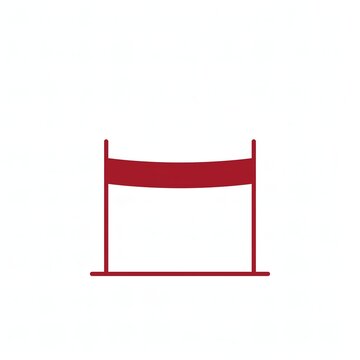 Finish Line Ribbon Icon for Race and Sport Events