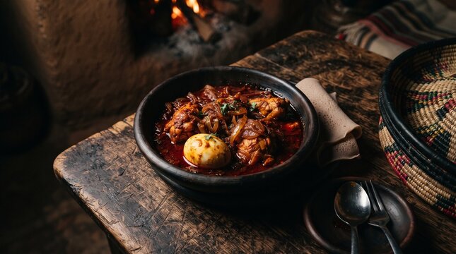 Ethiopian doro wat berbere chicken cookbook food photography