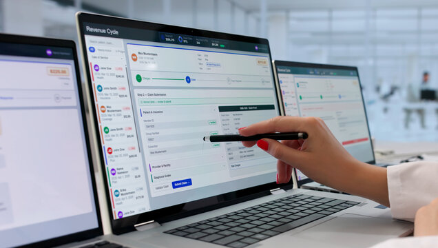 Healthcare Revenue Cycle Manager Reviews Patient Billing Codes
