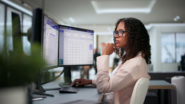 Woman Reviews Confidential Incident Reports
