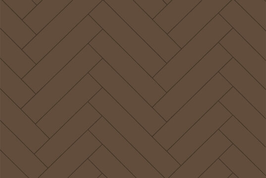 Dark brown seamless geometric pattern featuring a classic herringbone arrangement of rectangular shapes for floor or wall.