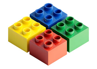 Fototapeta premium Building with Colorful Lego Bricks in a Playful Environment