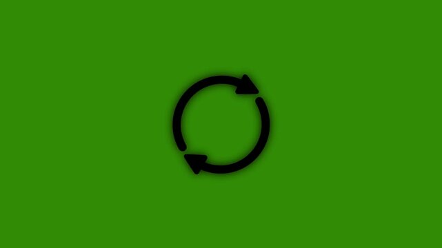 Half circle arrow loading animation rotating smoothly 4 k video...animation .!