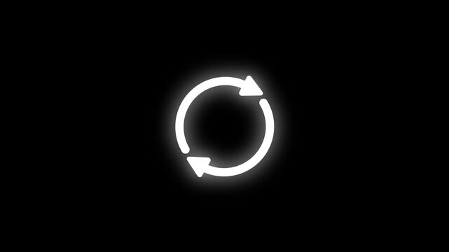 Half circle arrow loading animation rotating smoothly 4 k video...animation .!