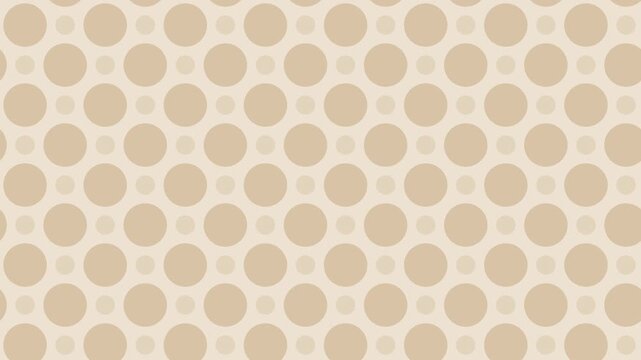 Beige cute polka dots scrolling diagonally seamless loop playful background