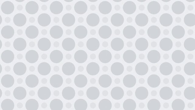 White cute polka dots scrolling diagonally seamless loop playful background