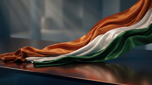 People Celebrate Independence Day with Indian Flag