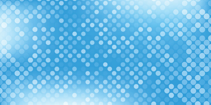 Abstract dot blue color pattern screen led light gradient texture background. Technology big data digital concept. 3d rendering.