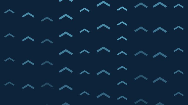 Blue arrows rising upward steadily seamless loop business growth background