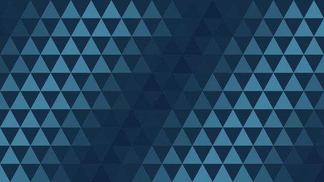 Blue uroko japanese fish scale triangles pattern pulsing seamless loop background