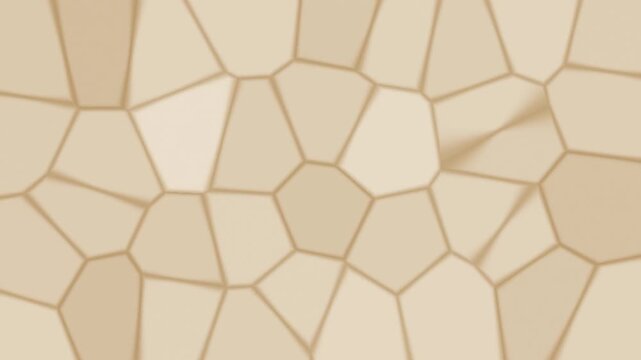 Beige organic voronoi cells slowly drifting seamless loop science background