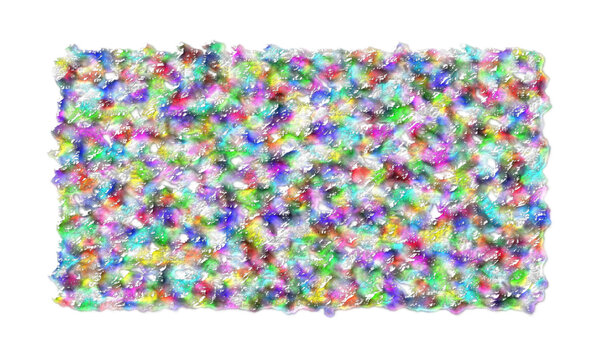 Rainbow abstract confetti texture background, colorful pointillism vector illustration.