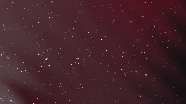 Dark maroon background with white dust particles, creating a hazy artistic aesthetic look. Suitable for backgrounds in design projects.