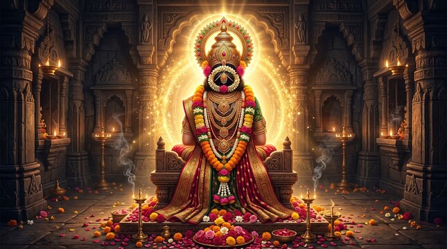 Golden Lord Vitthal Vitthala Vithu Mauli Pandurang Vithoba Rakhumai Ashadhi Ekadashi Kartiki Ekadashi Devutthana Prabodhini Ekadashi Spiritual Artwork