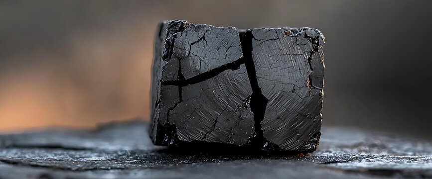 Cracked black cube