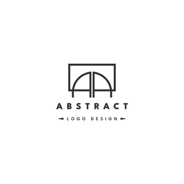AR letter logo icon symbol, Vector logo illustration template. Simple, professional, minimal and elegant monogram logotype. Virtual reality RA logo in vector EPS10