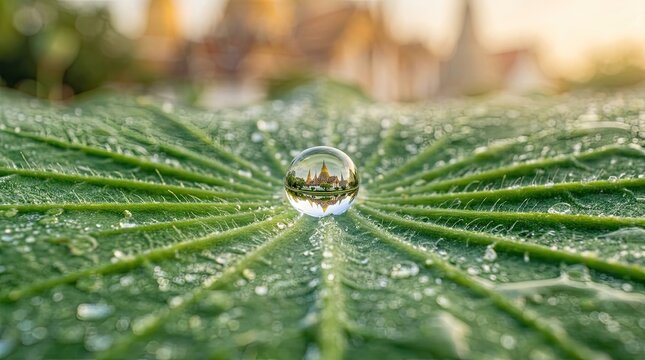 spider web with dew drops
