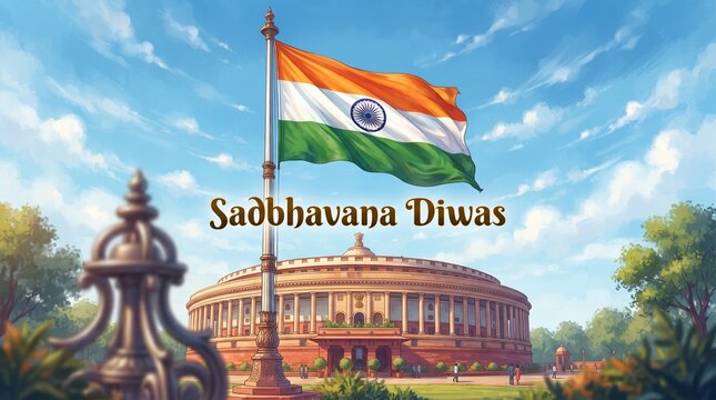 Sadbhavana Diwas highlights peace, unity, and national democratic values.