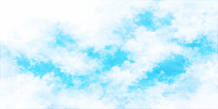 A vibrant sky filled with fluffy white clouds against a brilliant blue backdrop, creating a serene and uplifting atmosphere.