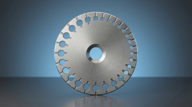 Wire gauge 3D render diameter measuring instrument designed for conductor sizing inspection and fabrication accuracy