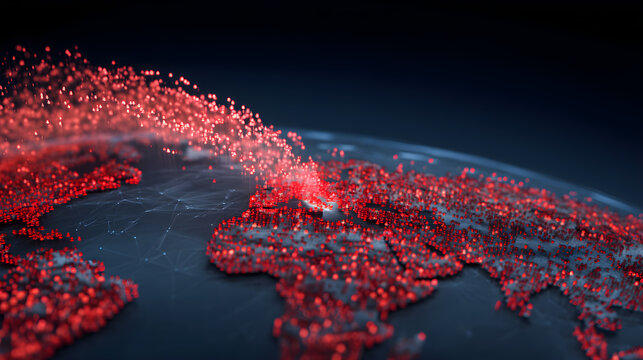IoT Botnet Cyberattack Wave Spreading Across World Map
