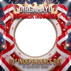 Indonesia Independent day Twibbone template