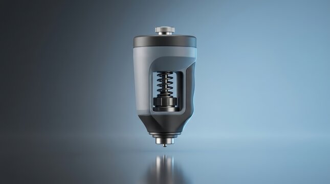 Durometer 3D render hardness measuring instrument engineered for material testing quality verification and compliance assessment