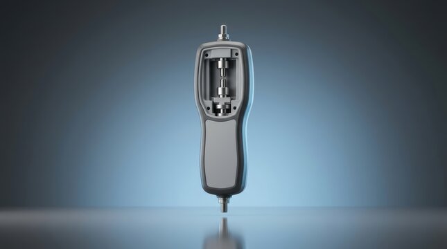 Push pull gauge 3D render bidirectional force measuring instrument engineered for testing evaluation and quality control