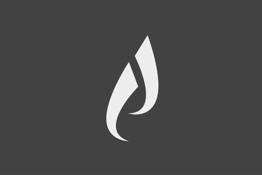 modern simple letter ij logo