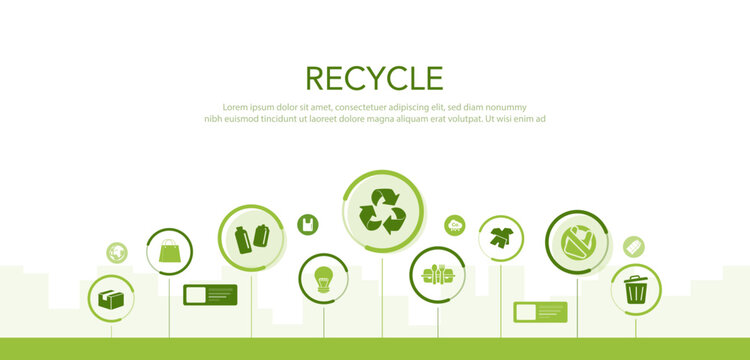 Recycle, save the world and energy concept, green energy, sustainable environment, environmental conservation, renewable energy, clean energy, zero waste, green paper and vector illustration