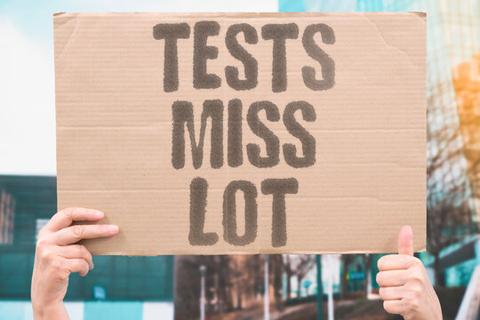 "Tests Miss Lot" Standardized exams fail to measure potential. TESTS. MISS. POTENTIAL. STANDARDIZE. FAIL.
