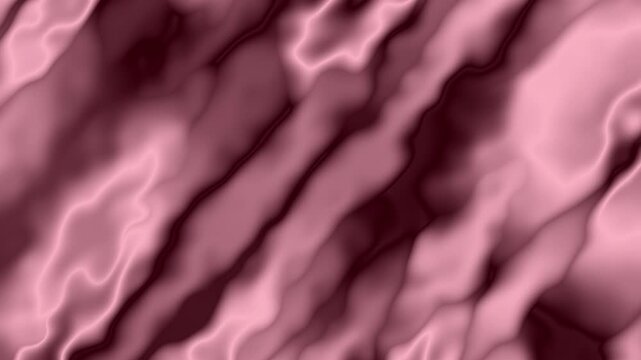 Abstract Background With Soft Dusty Rose And Deep Plum Flowing Liquid Silk Motion Loop
