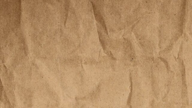 Old vintage paper texture background with aged stains and antique yellowed parchment effect, Crumpled Brown Kraft Paper Texture Loop, A seamless loop animation, Textured brown paper background