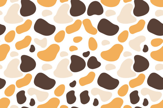 Abstract Cow Spots Seamless Pattern