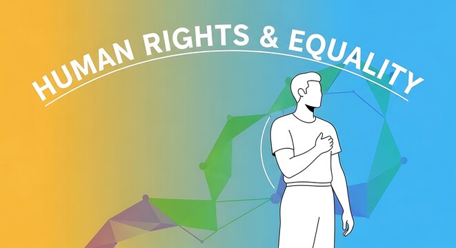 Illustration Emphasizing Human Rights and Equality Concepts Effectively.