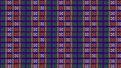 Mising Tribal Textile Pattern Perfect for Fabric, Wallpaper, Home Décor & Surface Pattern Design © Anuradha