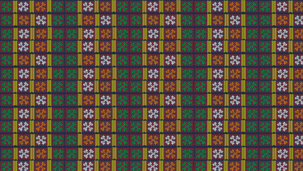 Mising Tribal Textile Pattern Perfect for Fabric, Wallpaper, Home Décor & Surface Pattern Design © Anuradha
