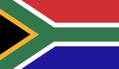 South africa national flag with geometric bold colors national patriotic