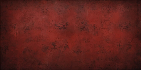 A textured, weathered, deep red background with dark, mottled accents evokes a sense of rustic charm and dramatic vintage appeal, perfect for creating a striking visual statement. © AeroVista