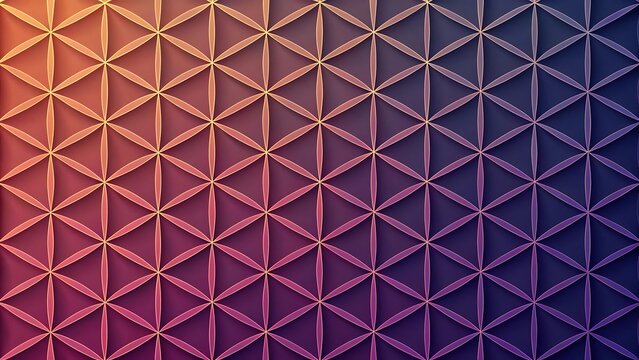 Abstract digital art featuring a geometric voronoi pattern with vibrant gradient colors and 3D depth effects
