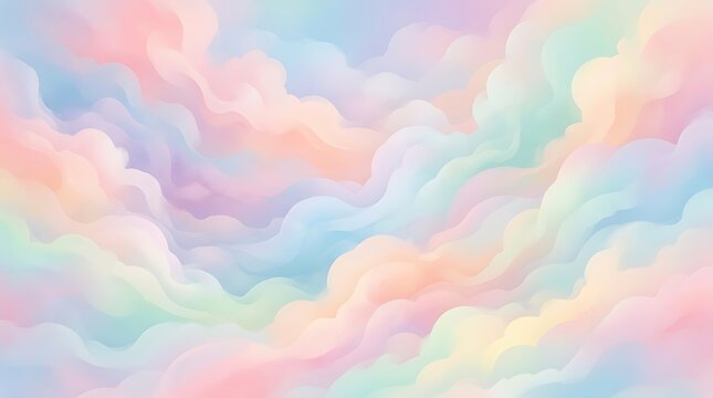 Pastel cloud gradient background