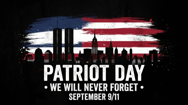 Patriot Day Never Forget Design